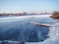 Утки на морозе-город Казань